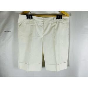Trina Turk Brand Women's Beige Cuffed / Lined Shorts Size 12